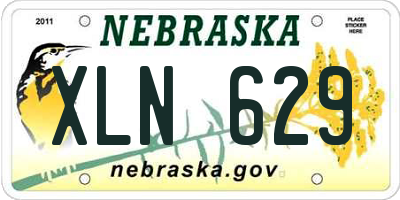 NE license plate XLN629