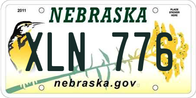 NE license plate XLN776