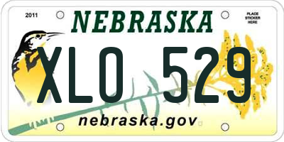 NE license plate XLO529