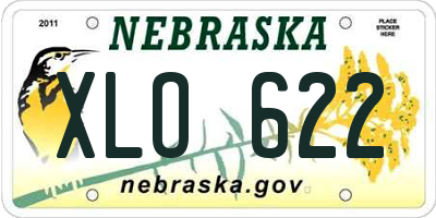 NE license plate XLO622