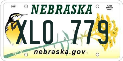 NE license plate XLO779