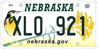 NE license plate XLO921