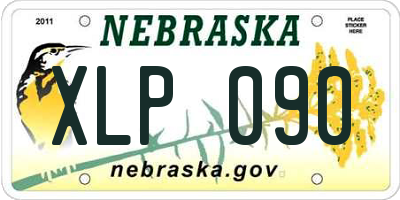 NE license plate XLP090