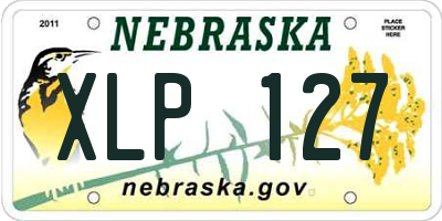NE license plate XLP127
