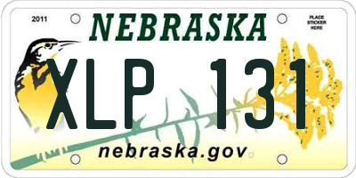 NE license plate XLP131