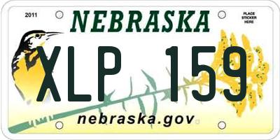 NE license plate XLP159