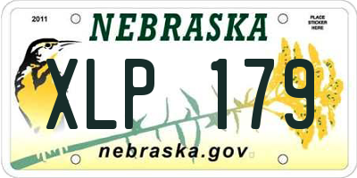 NE license plate XLP179