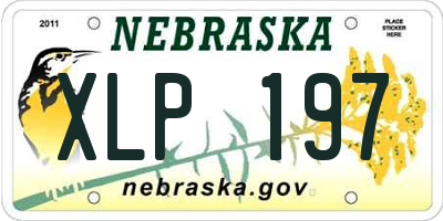 NE license plate XLP197
