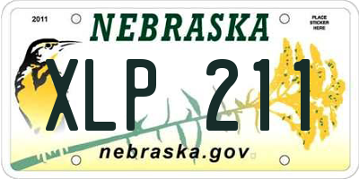 NE license plate XLP211