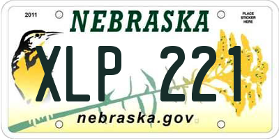 NE license plate XLP221