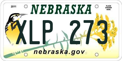NE license plate XLP273