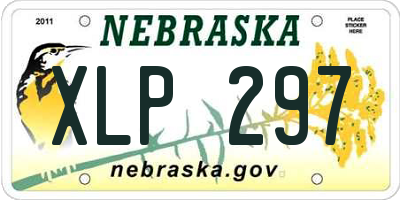 NE license plate XLP297