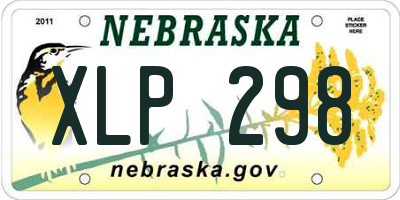 NE license plate XLP298