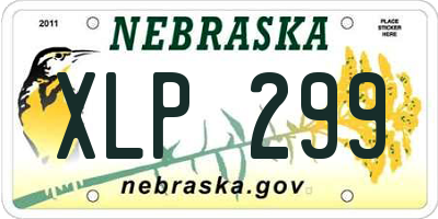 NE license plate XLP299