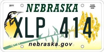 NE license plate XLP414
