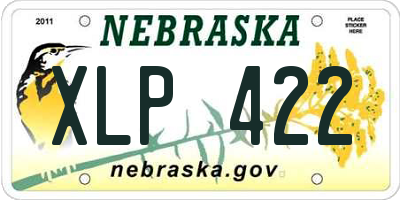 NE license plate XLP422