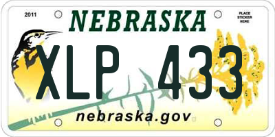 NE license plate XLP433