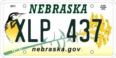 NE license plate XLP437