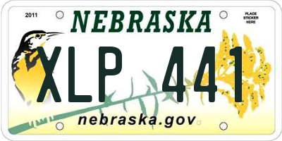NE license plate XLP441