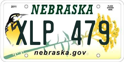 NE license plate XLP479