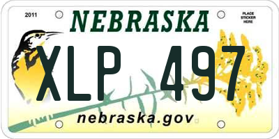 NE license plate XLP497