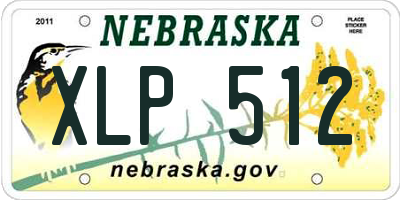 NE license plate XLP512