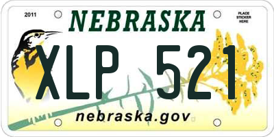NE license plate XLP521