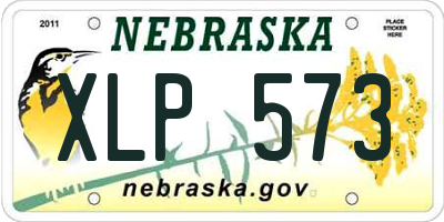 NE license plate XLP573