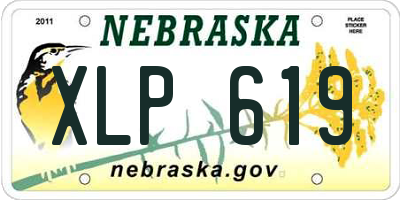 NE license plate XLP619
