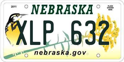 NE license plate XLP632