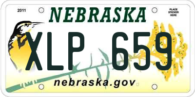 NE license plate XLP659