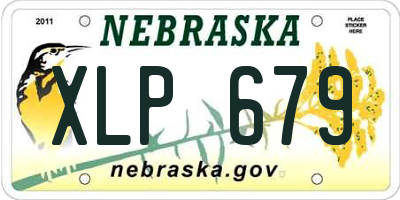 NE license plate XLP679