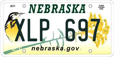 NE license plate XLP697