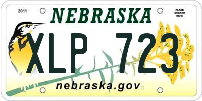 NE license plate XLP723