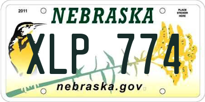 NE license plate XLP774