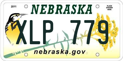 NE license plate XLP779