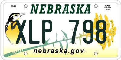 NE license plate XLP798