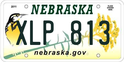 NE license plate XLP813