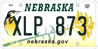 NE license plate XLP873