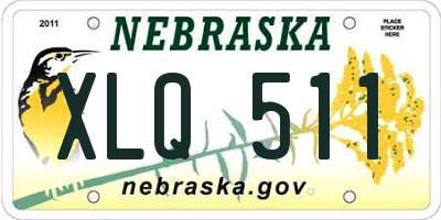 NE license plate XLQ511