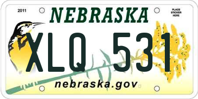 NE license plate XLQ531