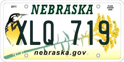 NE license plate XLQ719