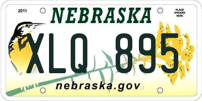 NE license plate XLQ895