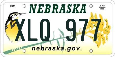 NE license plate XLQ977