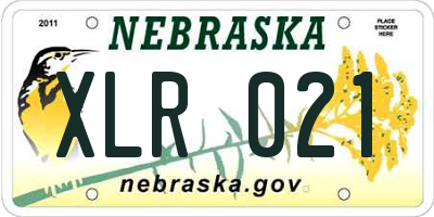 NE license plate XLR021