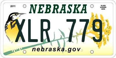 NE license plate XLR779