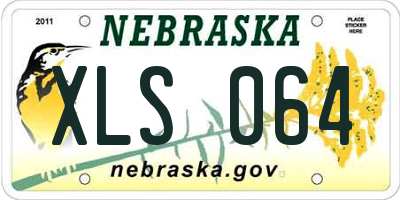 NE license plate XLS064