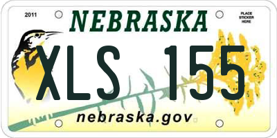 NE license plate XLS155