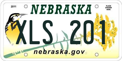 NE license plate XLS201