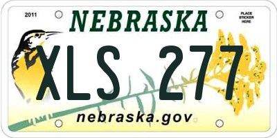 NE license plate XLS277